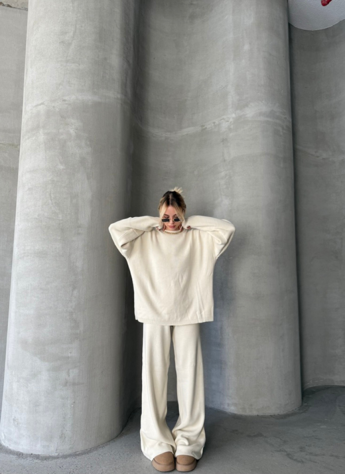 BEJ BİSİKLET YAKA TRİKO TAKIM