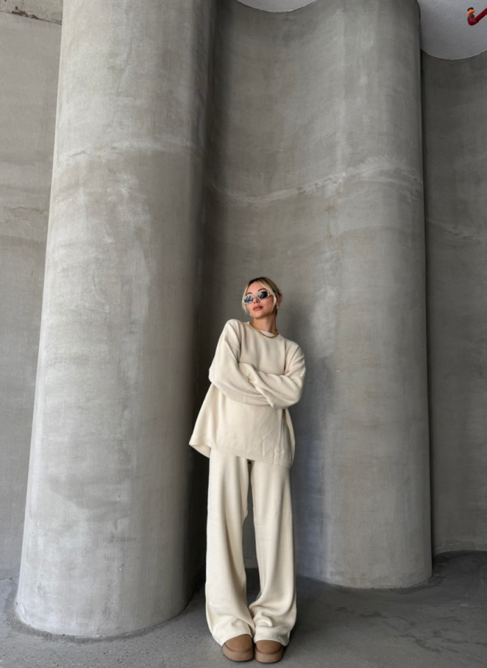 BEJ BİSİKLET YAKA TRİKO TAKIM