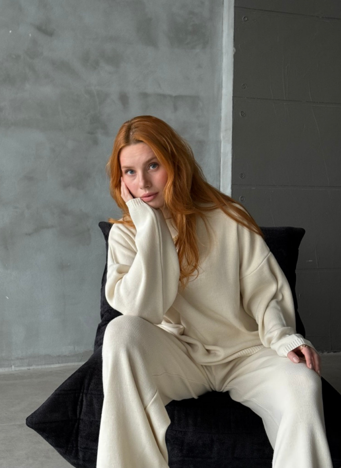 BEJ BİSİKLET YAKA TRİKO TAKIM