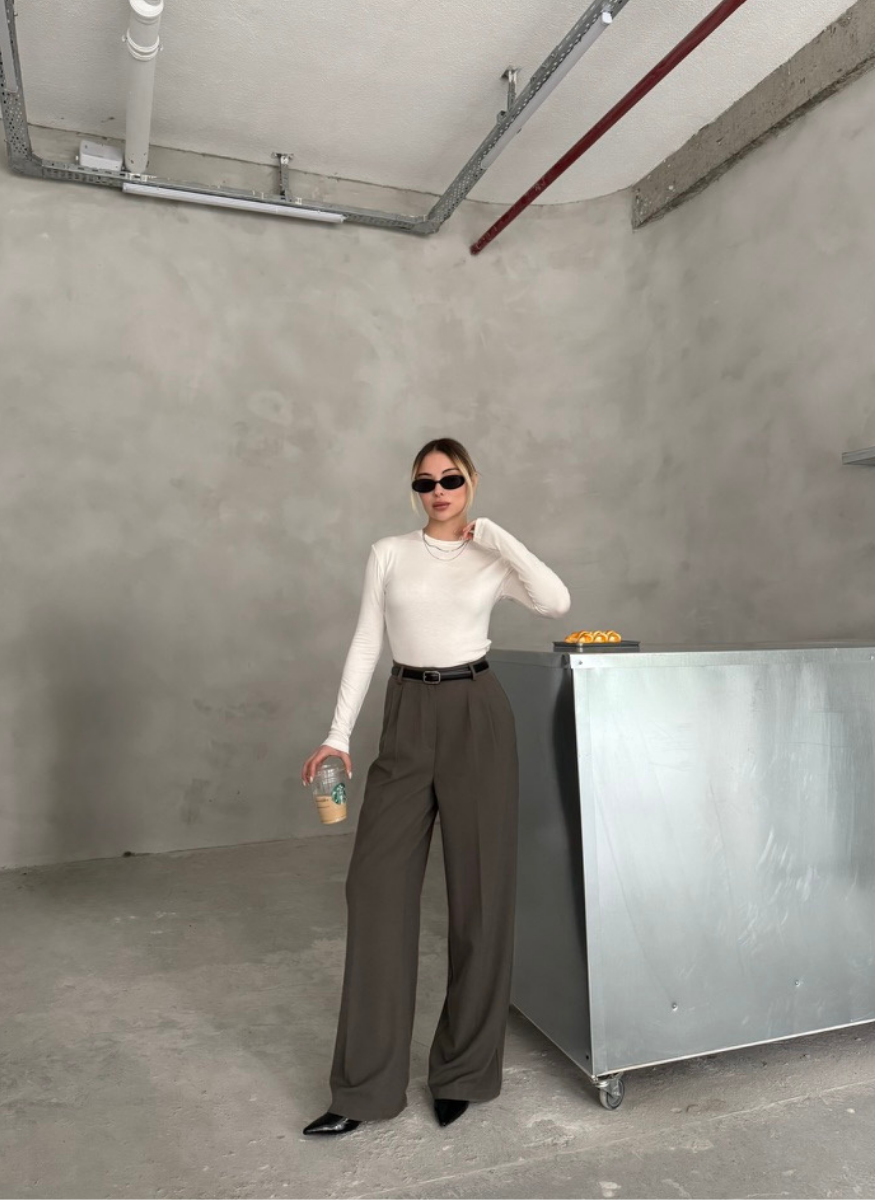 HAKİ PALAZZO PANTOLON