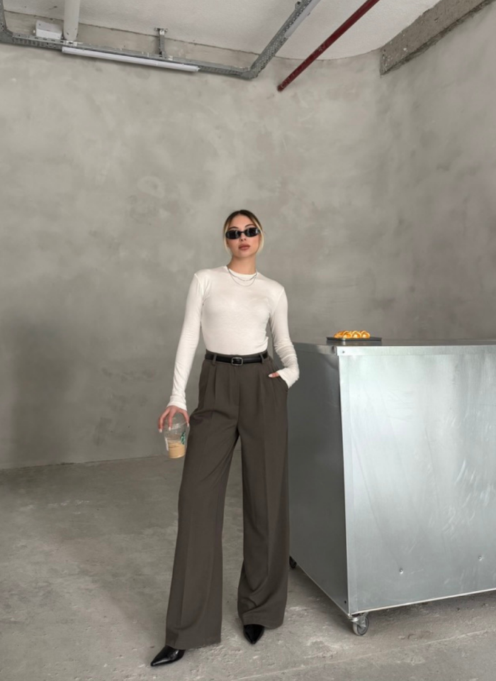 HAKİ PALAZZO PANTOLON