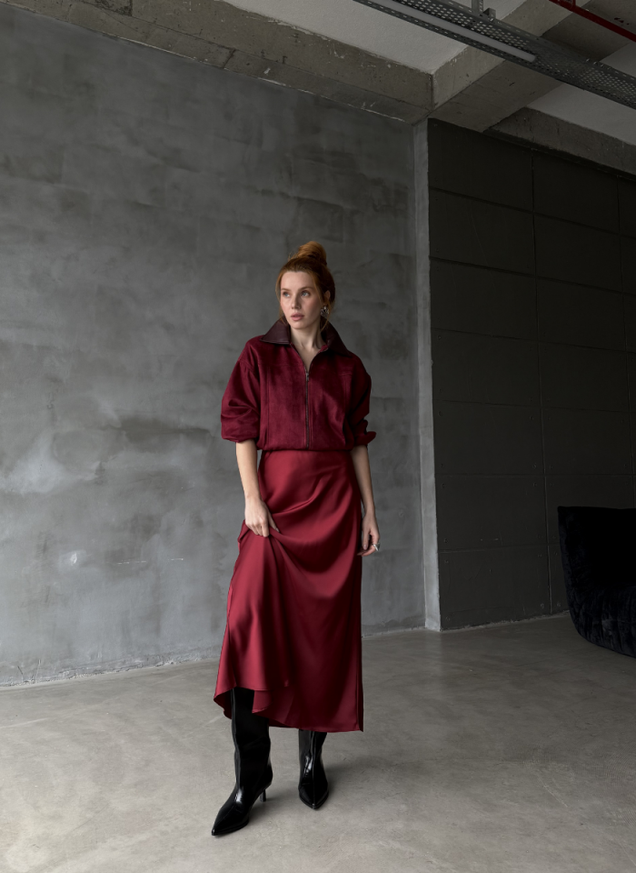 BORDO SATEN ETEK