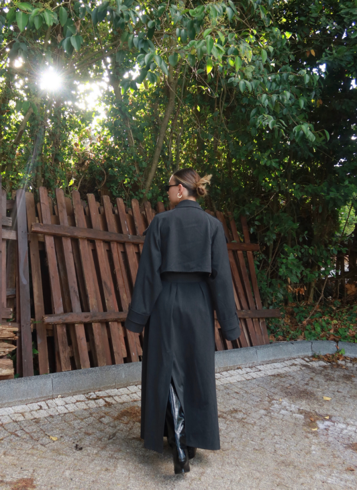 ANTRASİT OVERSIZE TRENÇKOT