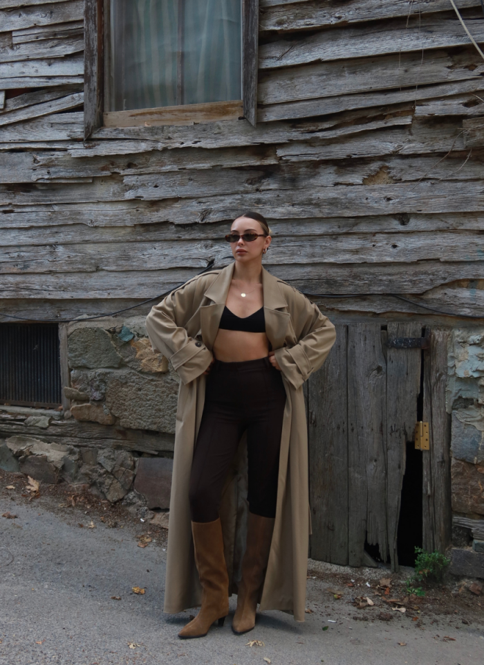 CAMEL OVERSIZE TRENÇKOT