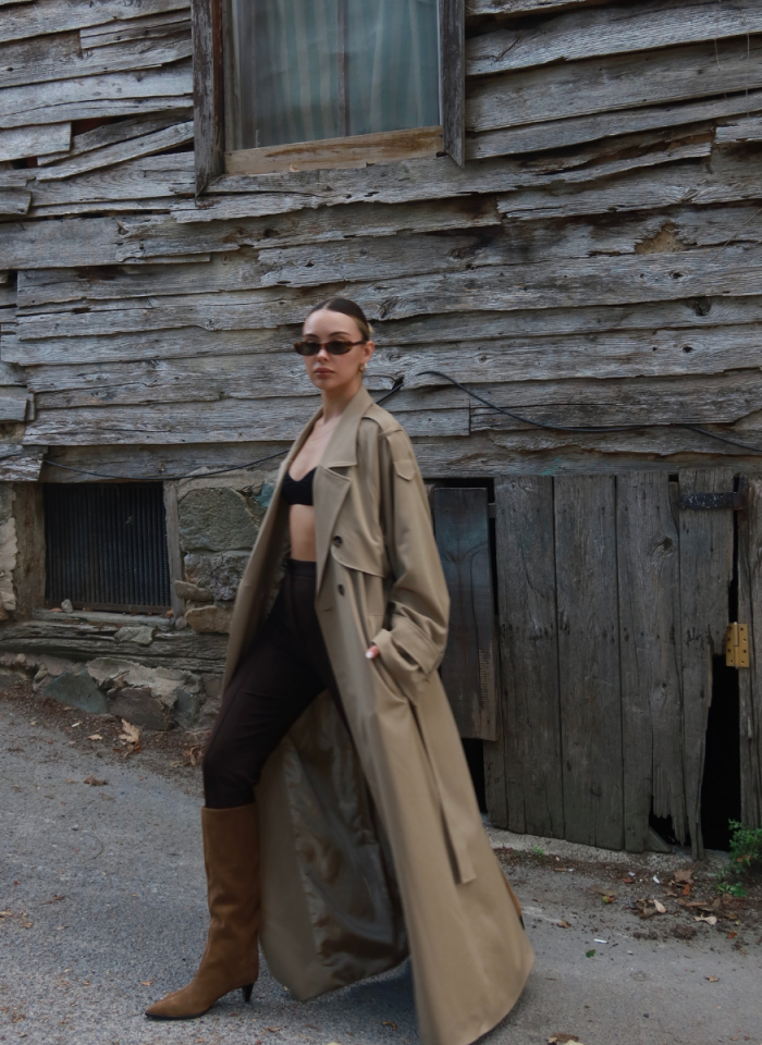 CAMEL OVERSIZE TRENÇKOT