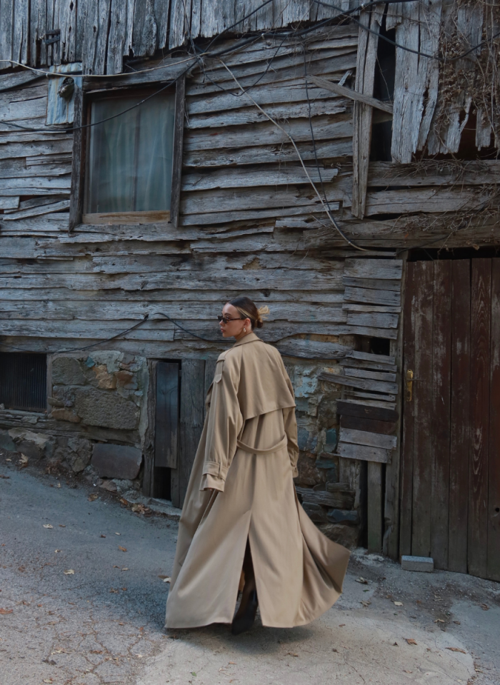 CAMEL OVERSIZE TRENÇKOT
