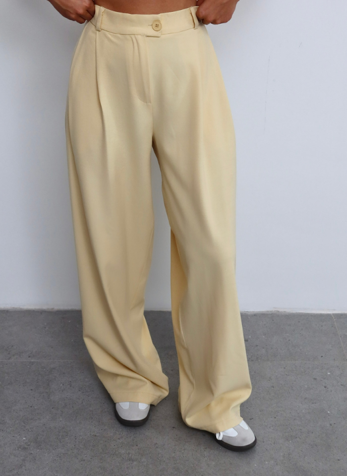 SARI MASKÜLEN PANTOLON