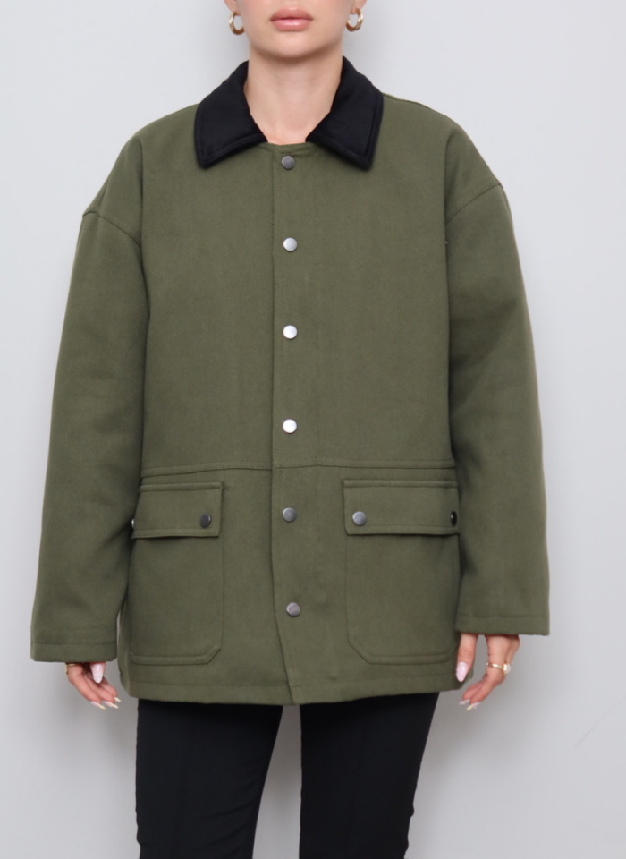 HAKİ GABARDİ CEKET