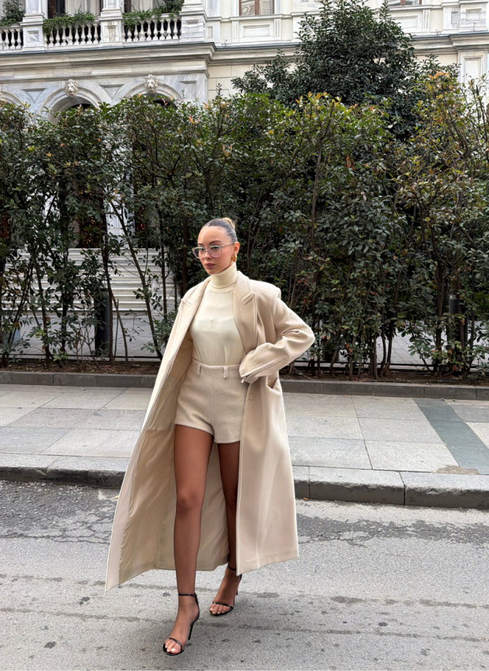 BEJ FERMUARLI KAŞE KABAN