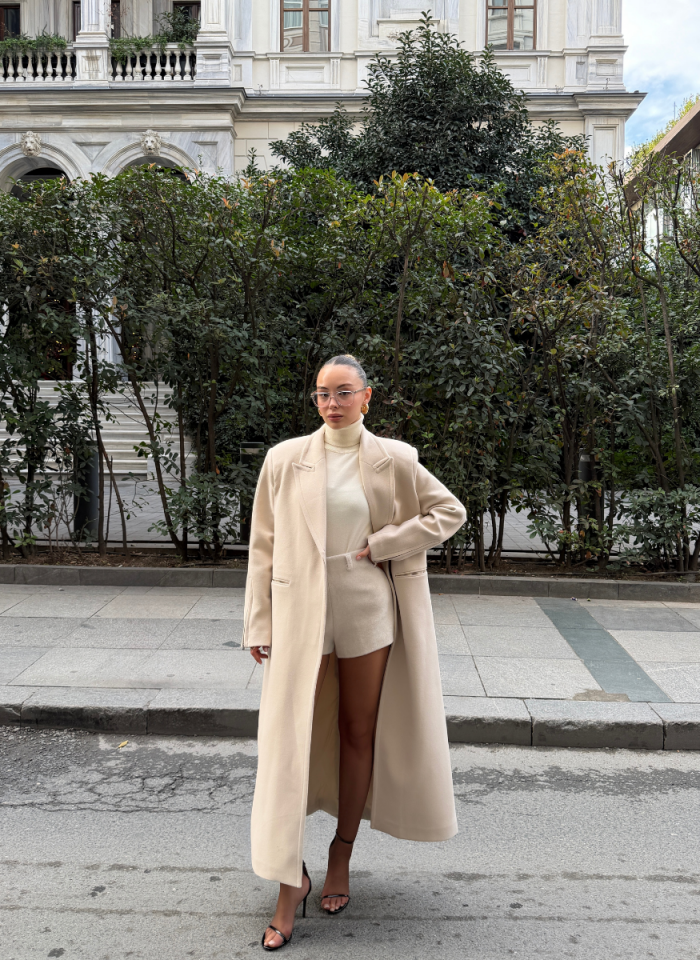 BEJ FERMUARLI KAŞE KABAN