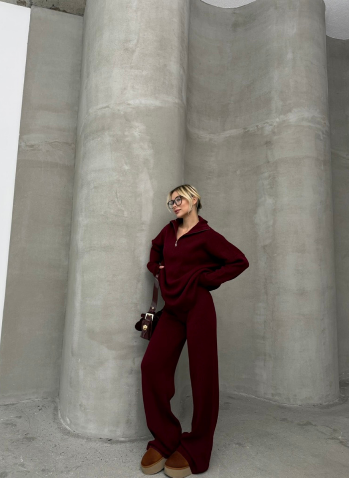 BORDO FERMUARLI TRİKO TAKIM