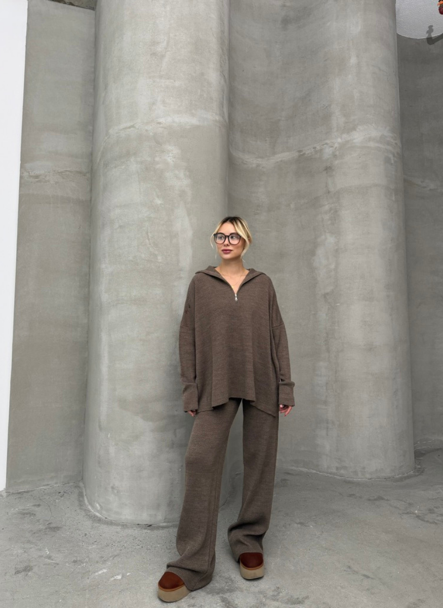 KAHVE FERMUARLI TRİKO TAKIM