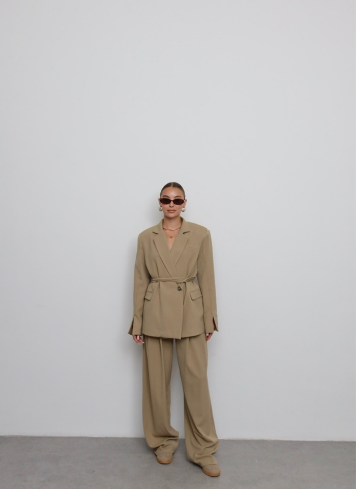 CAMEL KEMERLİ CEKET