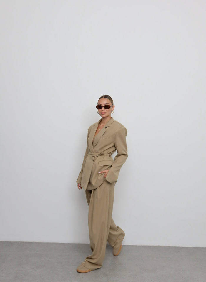 CAMEL KEMERLİ CEKET