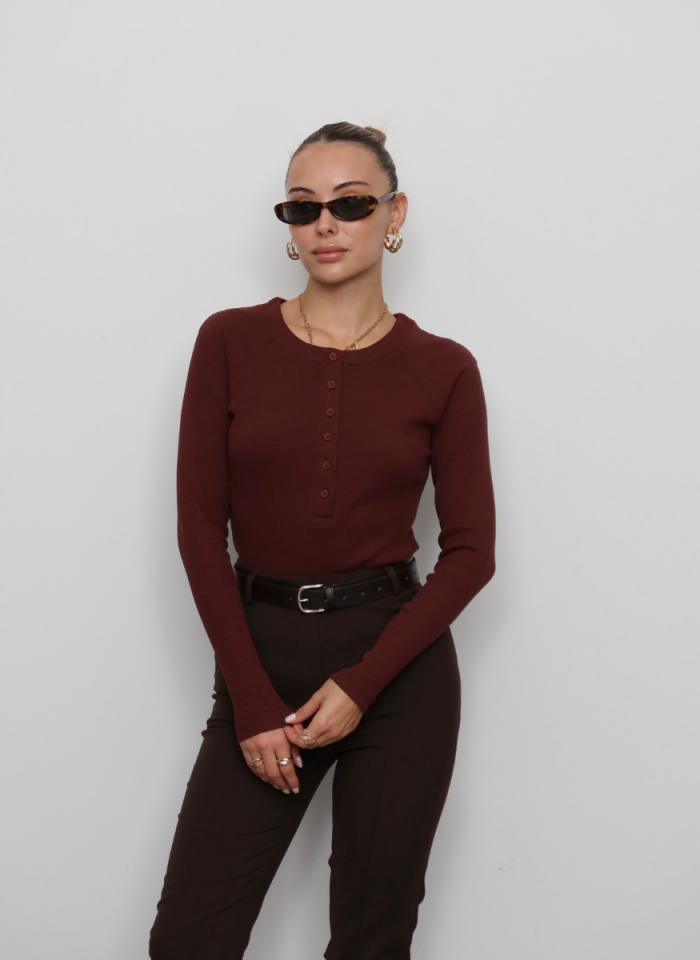 KAHVE KAŞKORSE BLUZ