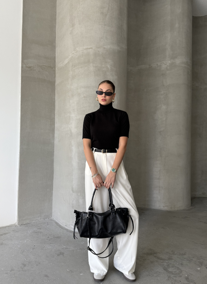 SİYAH KISA KOL CORSMAN KAZAK