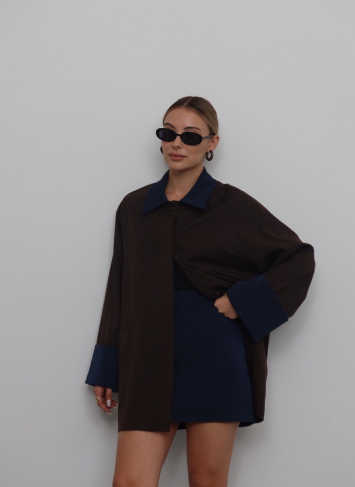 KAHVE GABARDİN TAKIM