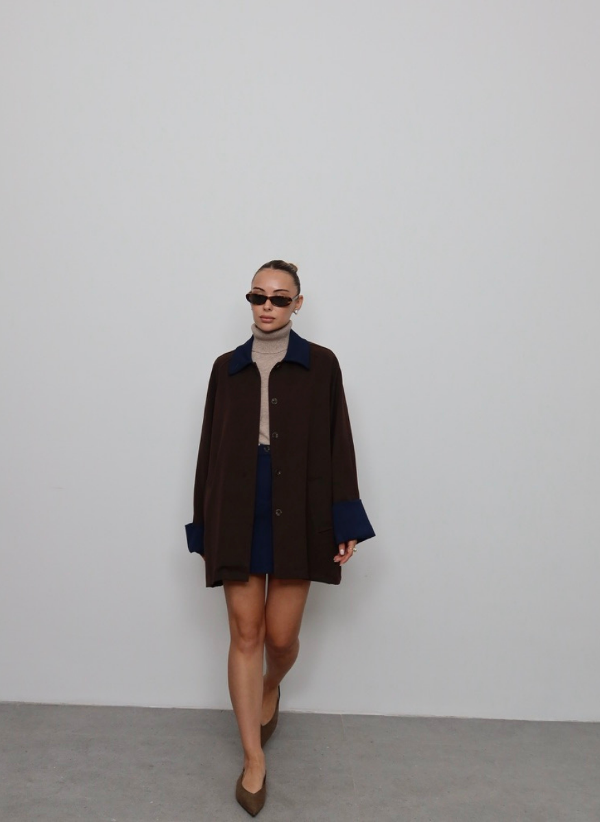 KAHVE GABARDİN TAKIM