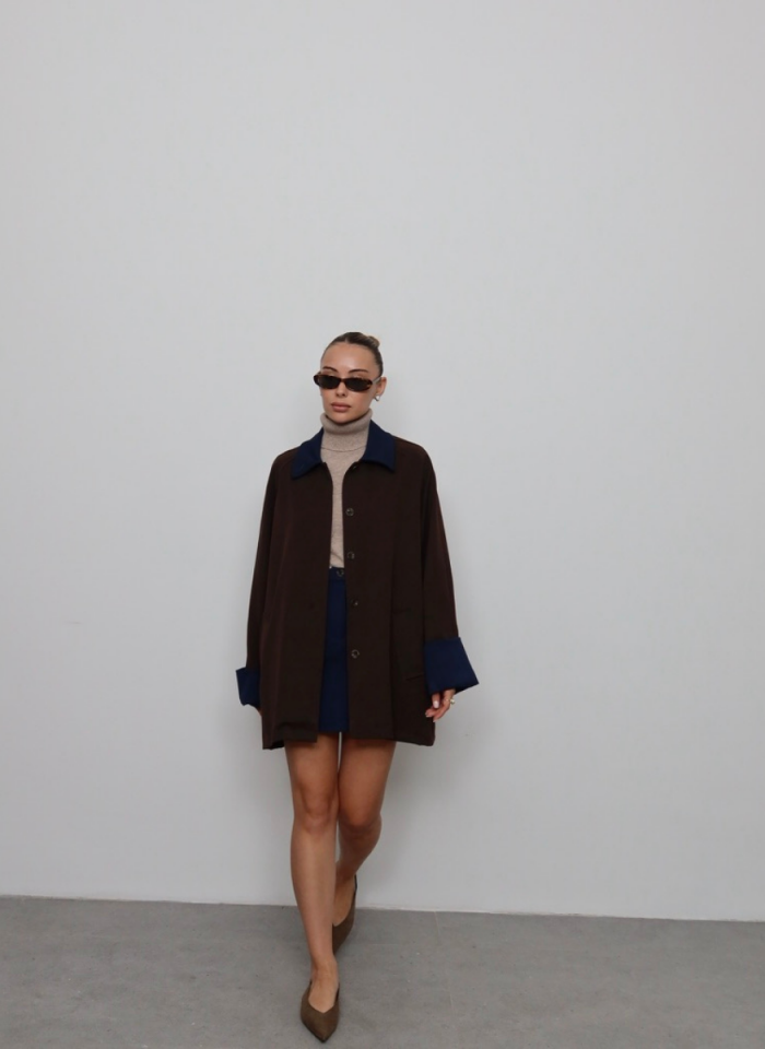 KAHVE GABARDİN TAKIM