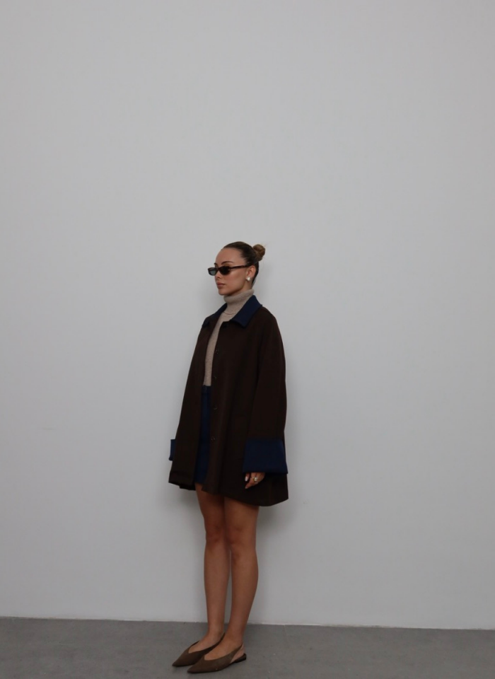 KAHVE GABARDİN TAKIM