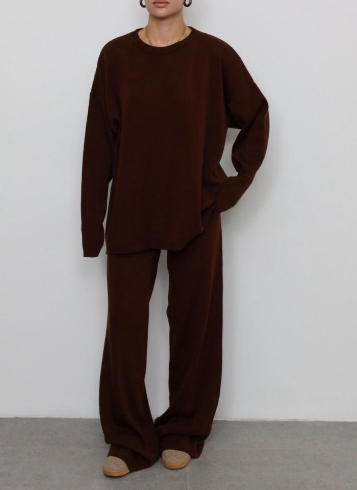 ACI KAHVE BİSİKLET YAKA TRİKO TAKIM