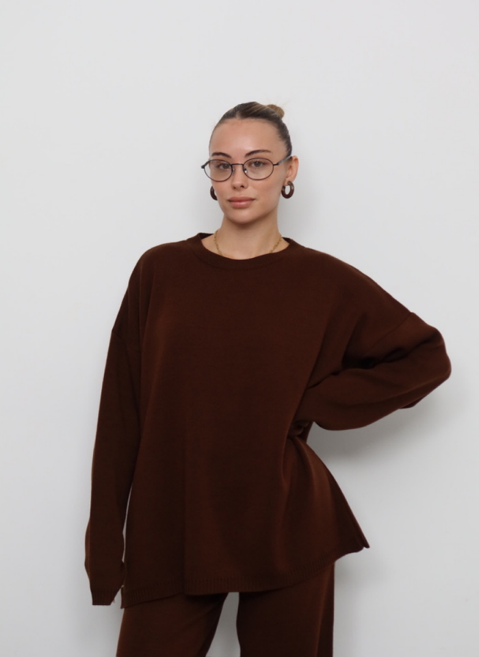 ACI KAHVE BİSİKLET YAKA TRİKO TAKIM