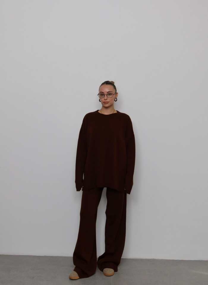 ACI KAHVE BİSİKLET YAKA TRİKO TAKIM