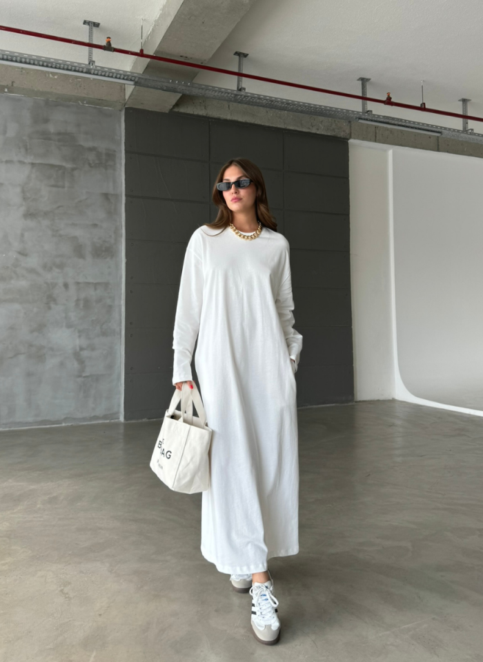 BEYAZ PENYE ELBİSE