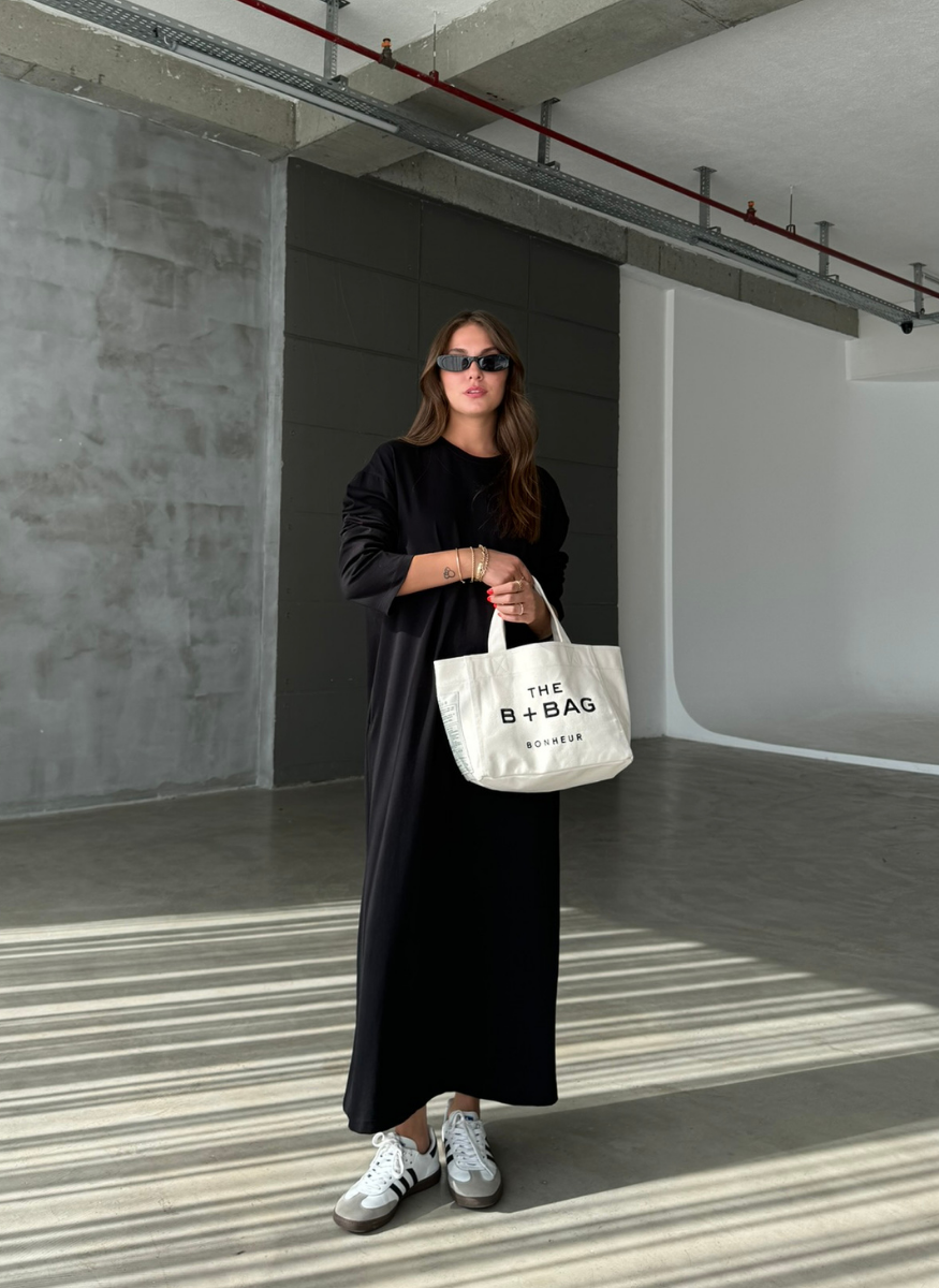 SİYAH PENYE ELBİSE