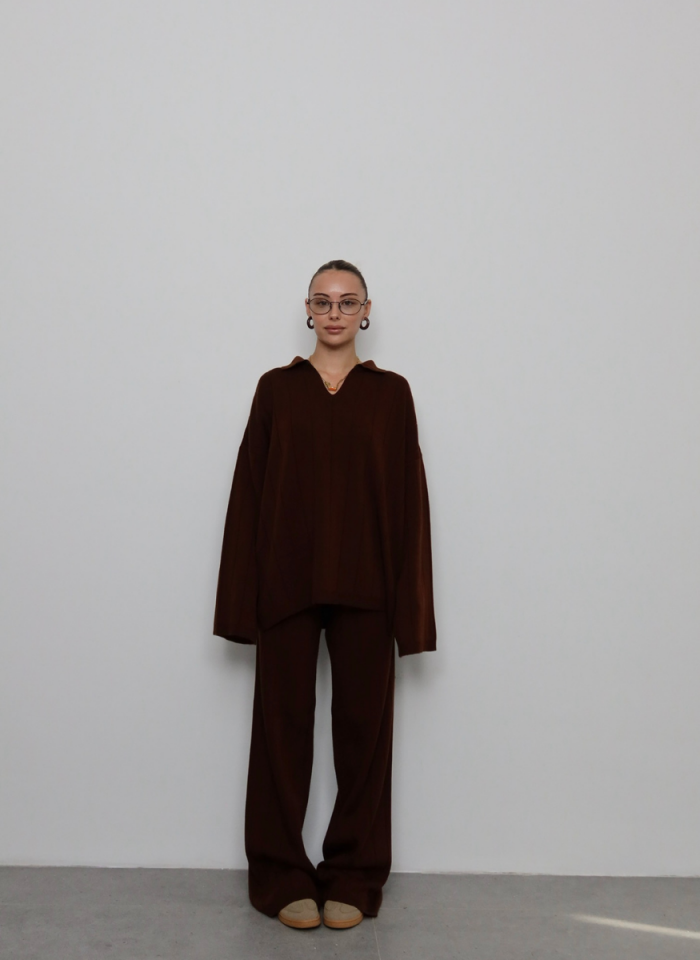 ACI KAHVE POLO YAKA TRİKO TAKIM