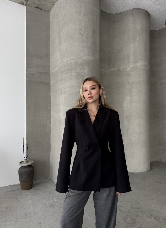 SİYAH CONTOUR BLAZER