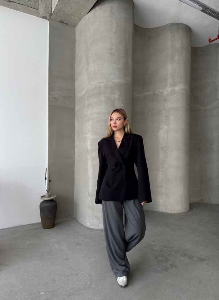 SİYAH CONTOUR BLAZER