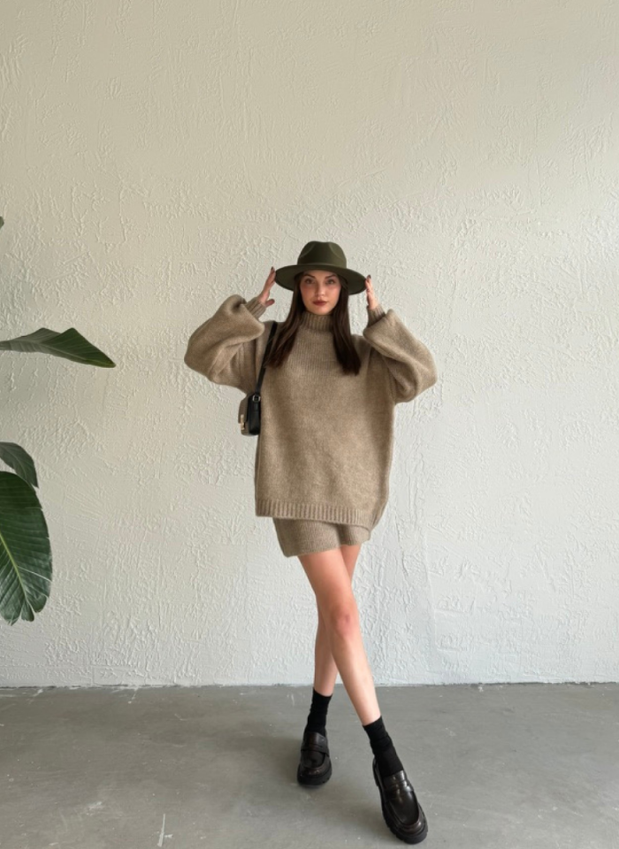 VİZON YUMOŞ TRİKO ETEK