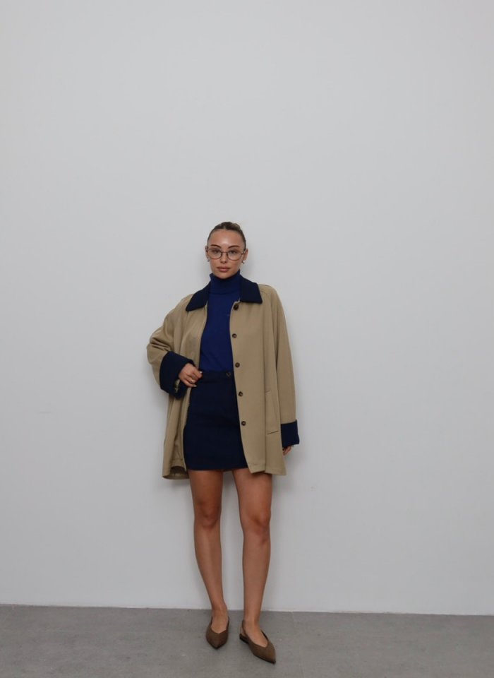 LACİVERT CORSSMAN KAZAK