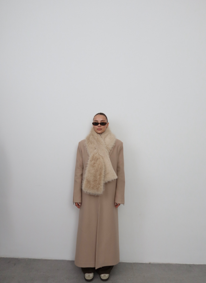 BEJ SUNİ KÜRK ATKI