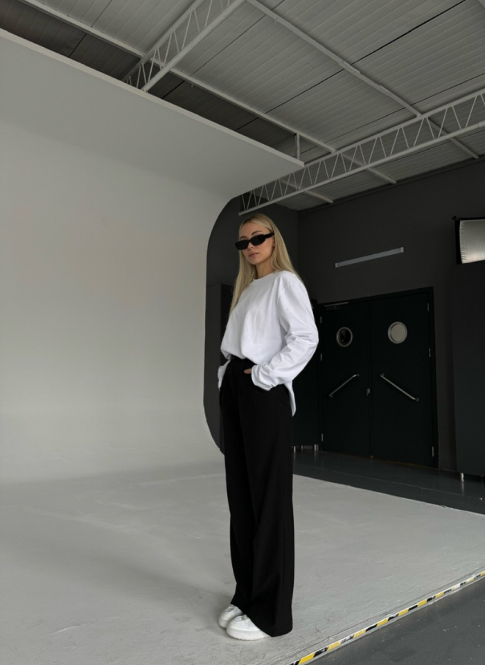 BEYAZ OVERSIZE BASIC T-SHIRT