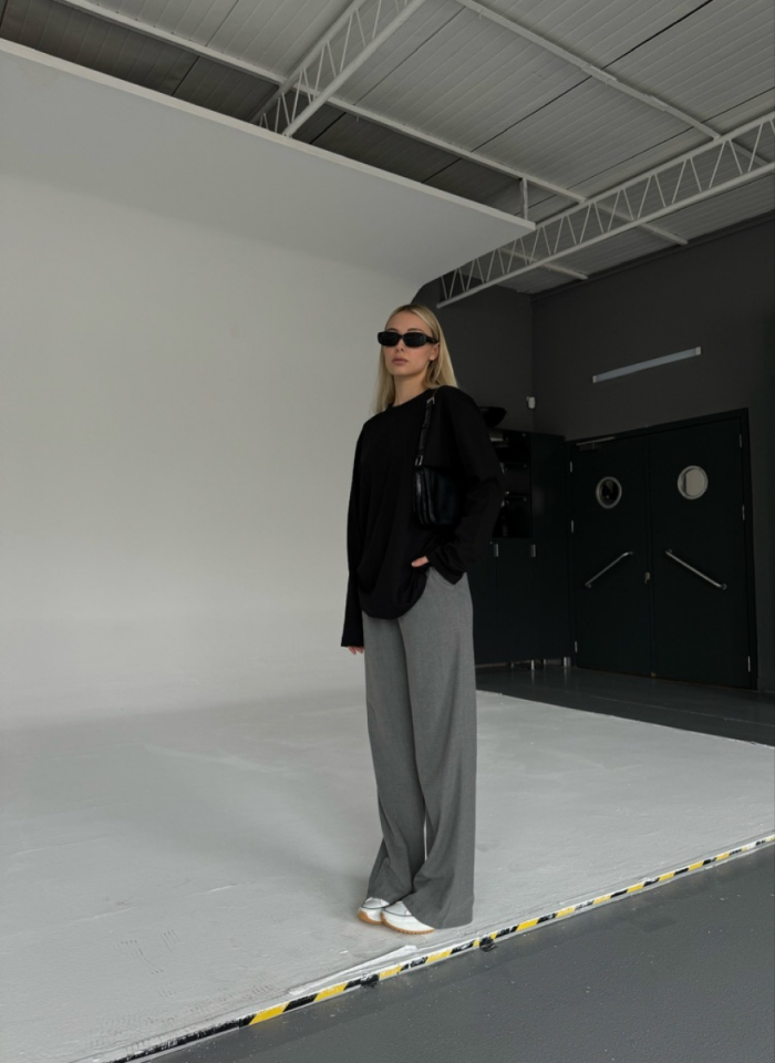 SİYAH OVERSIZE BASIC T-SHIRT