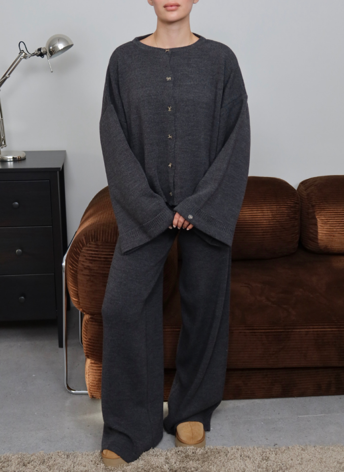 ANTRASİT HIRKALI TRİKO TAKIM