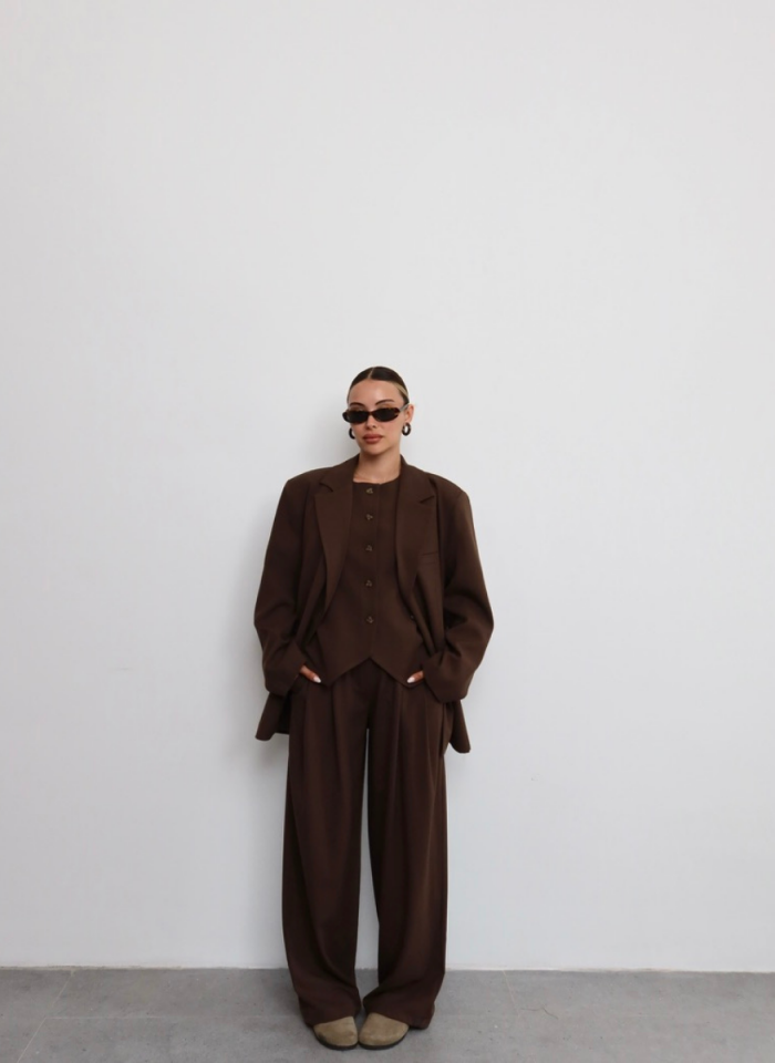 KAHVE MASKÜLEN  PANTOLON