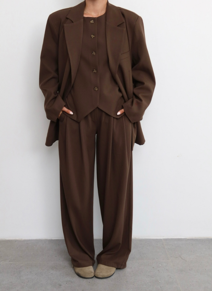 KAHVE MASKÜLEN  PANTOLON