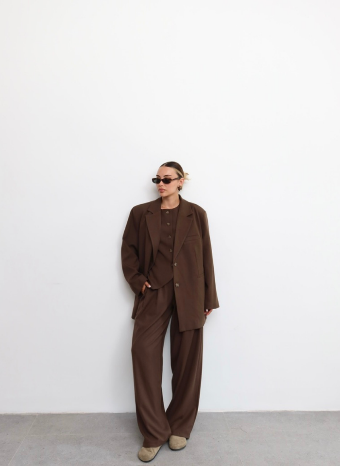 KAHVE MASKÜLEN  PANTOLON