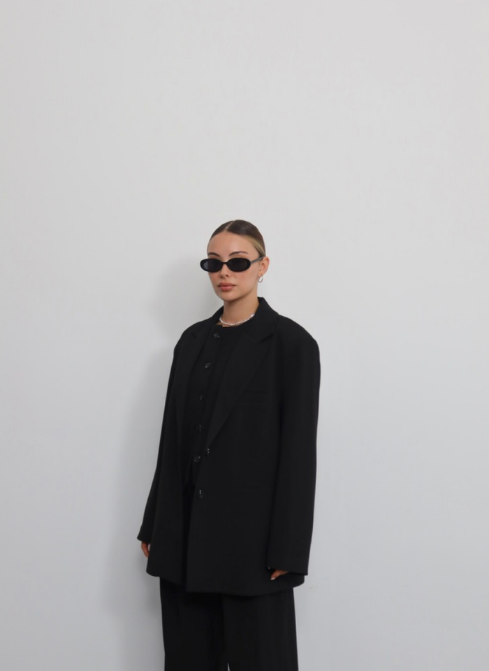 SİYAH OVERSİZE CEKET