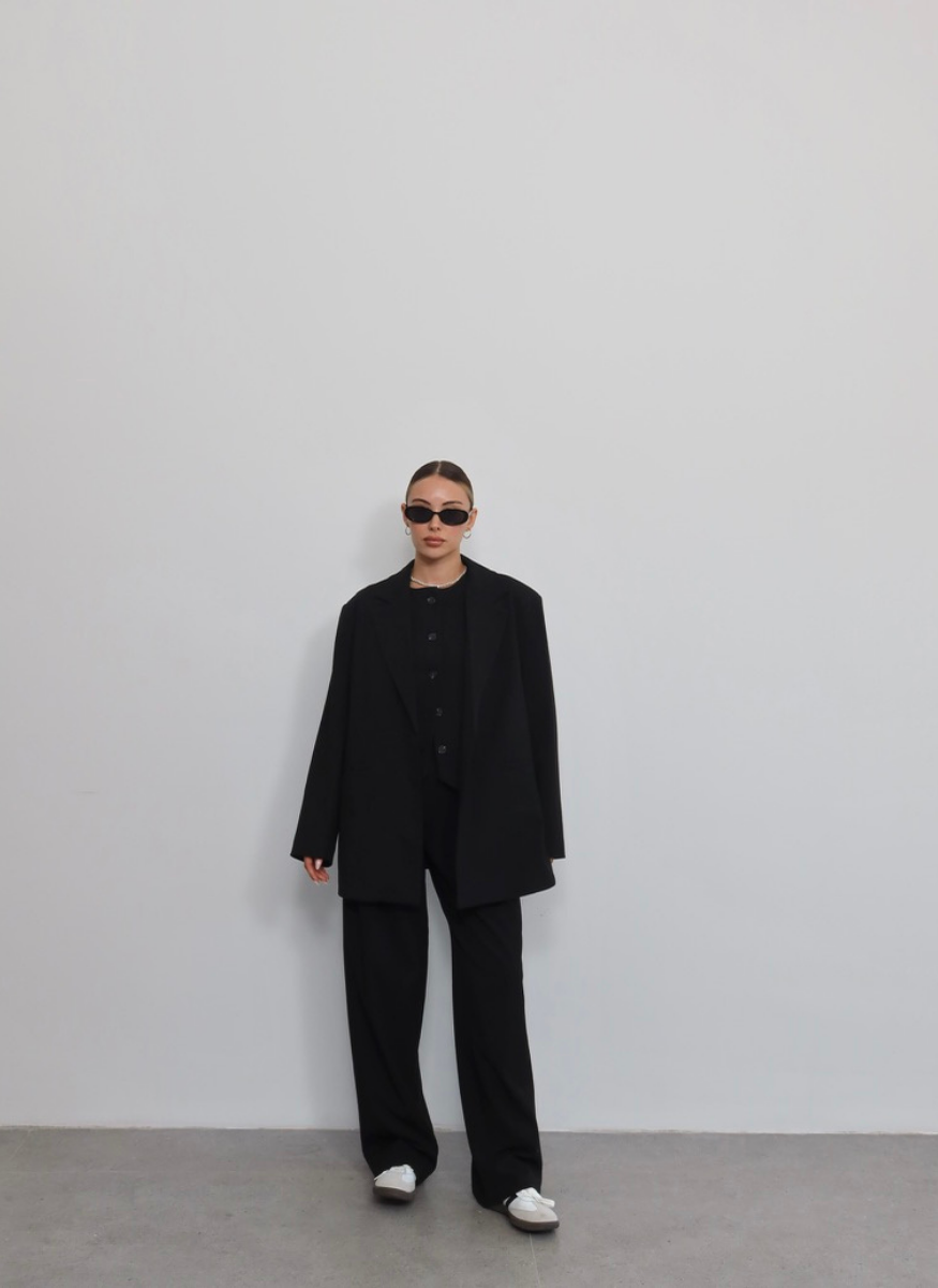 SİYAH OVERSİZE CEKET