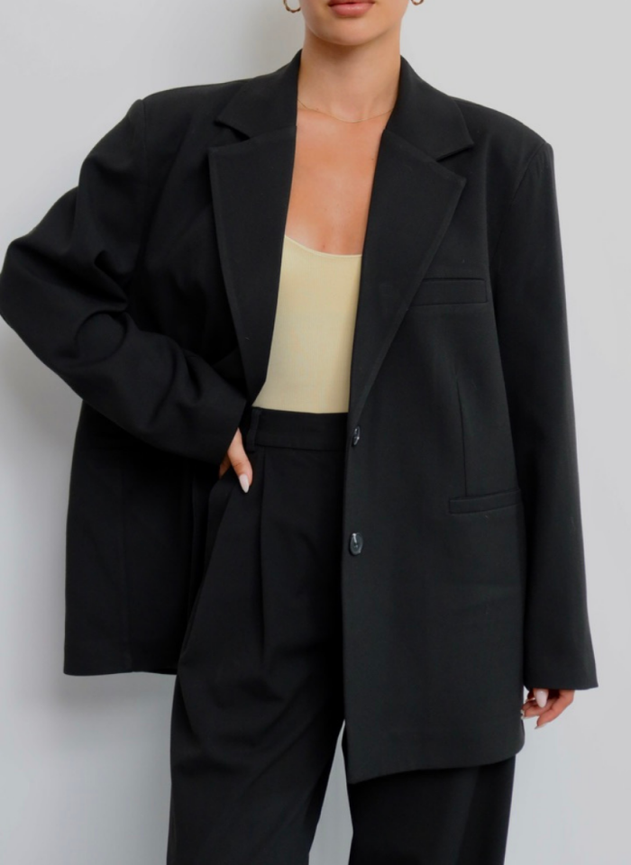 SİYAH OVERSİZE CEKET