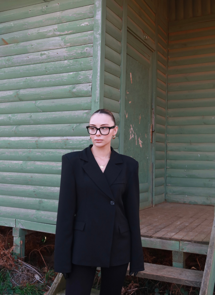 SİYAH POLİVİSKON CEKET