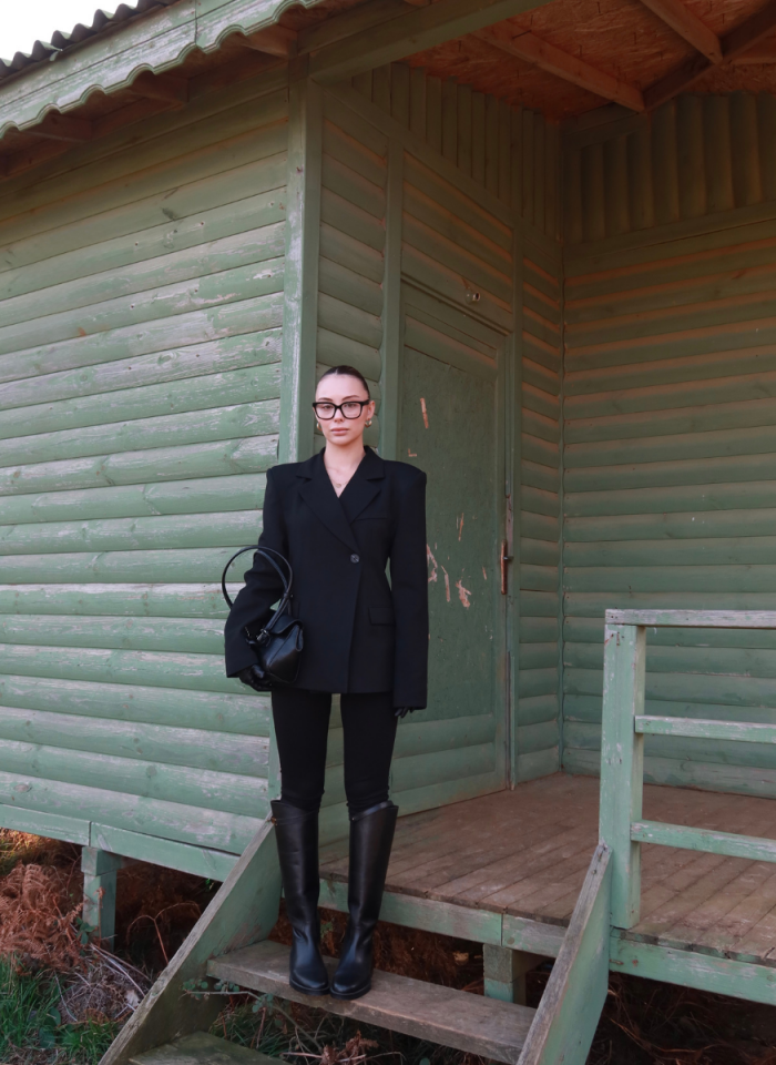 SİYAH POLİVİSKON CEKET