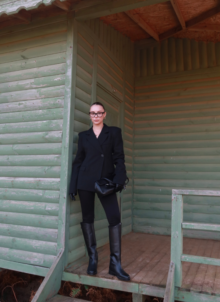 SİYAH POLİVİSKON CEKET