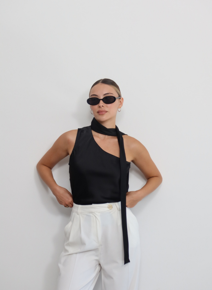SATEN ŞALLI BLUZ