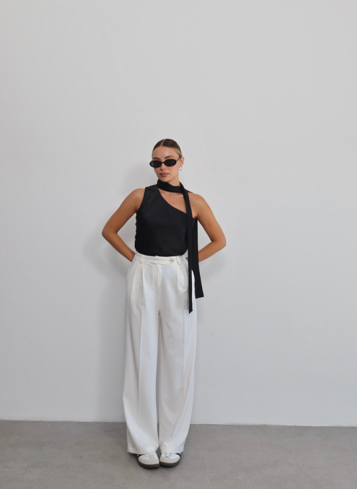 SATEN ŞALLI BLUZ