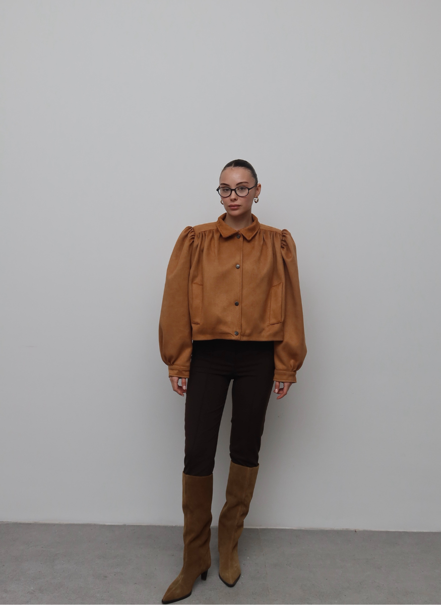 SUNİ SÜET TABA CEKET